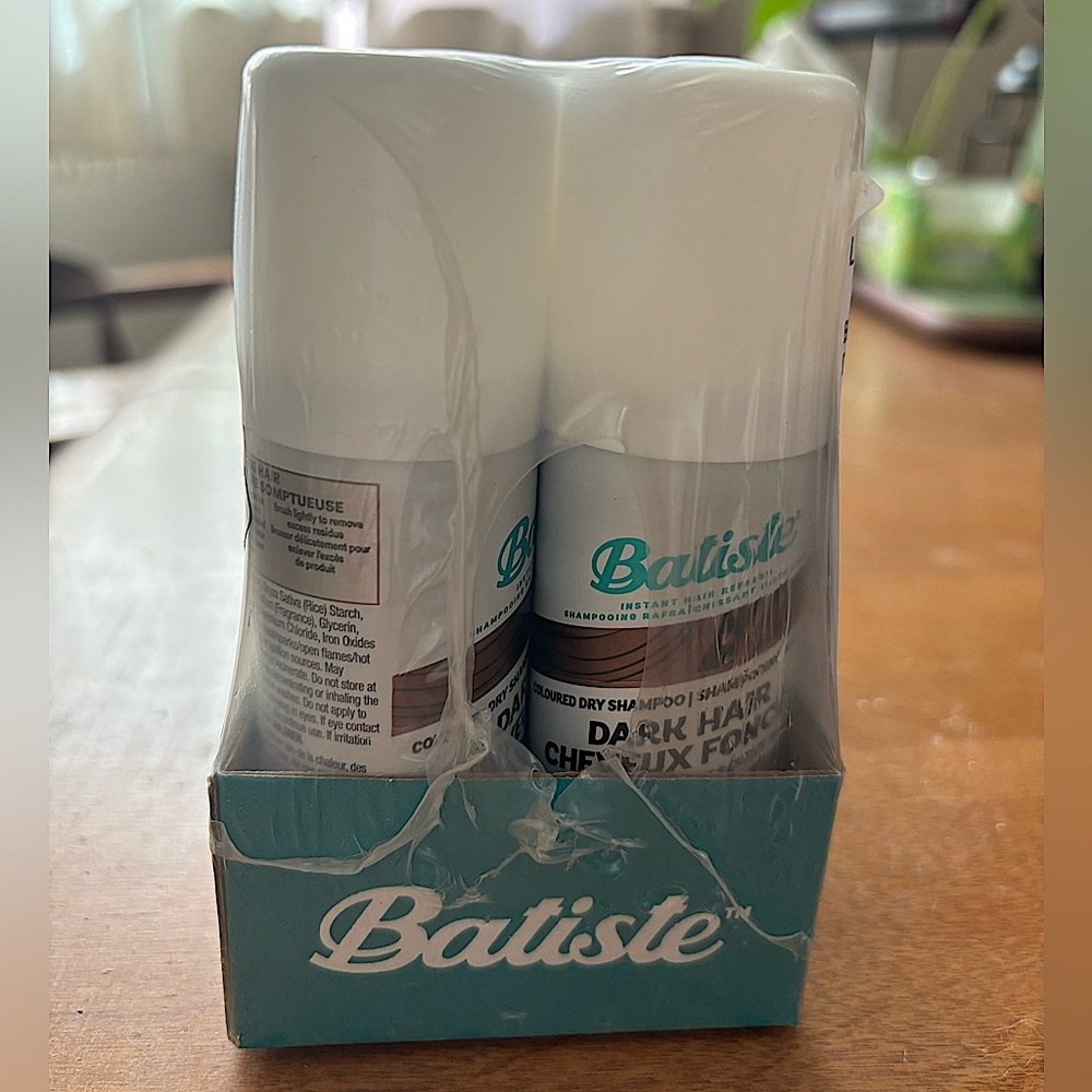 BATISTE NWT Dark Hair Dry Shampoo 6-Piece Minis Set, Travel Size